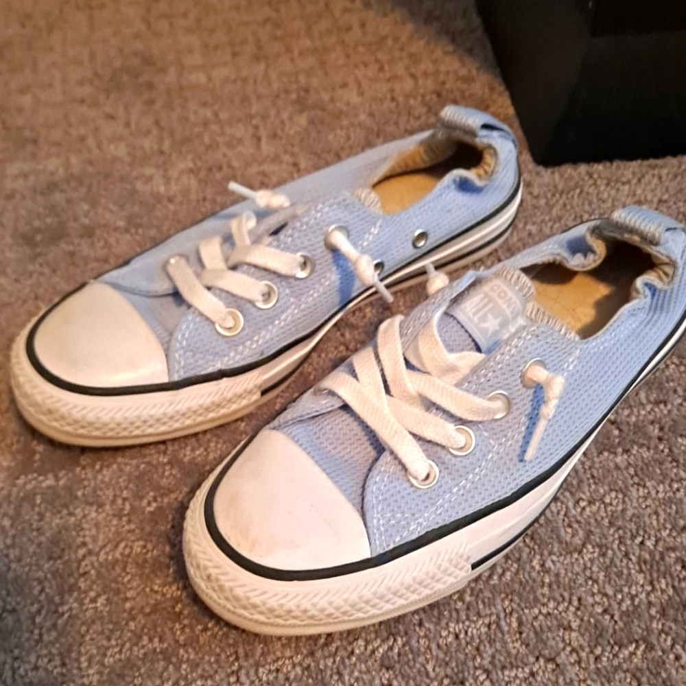 Baby Blue Converse Sneakers